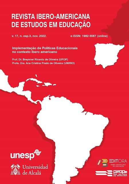 					Visualizar (2022) v. 17, n. esp. 3: Implementação de Políticas Educacionais no contexto Ibero-Americano
				