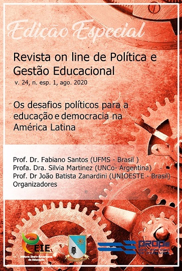 					Visualizar v. 24, n. esp. 1, ago. (2020) - Os desafios políticos para a educação e democracia na América Latina
				